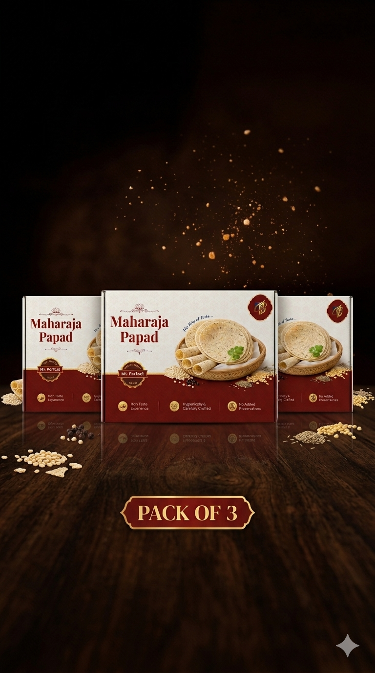 Maharaja Papad - Mr Perfect | Pack of 3